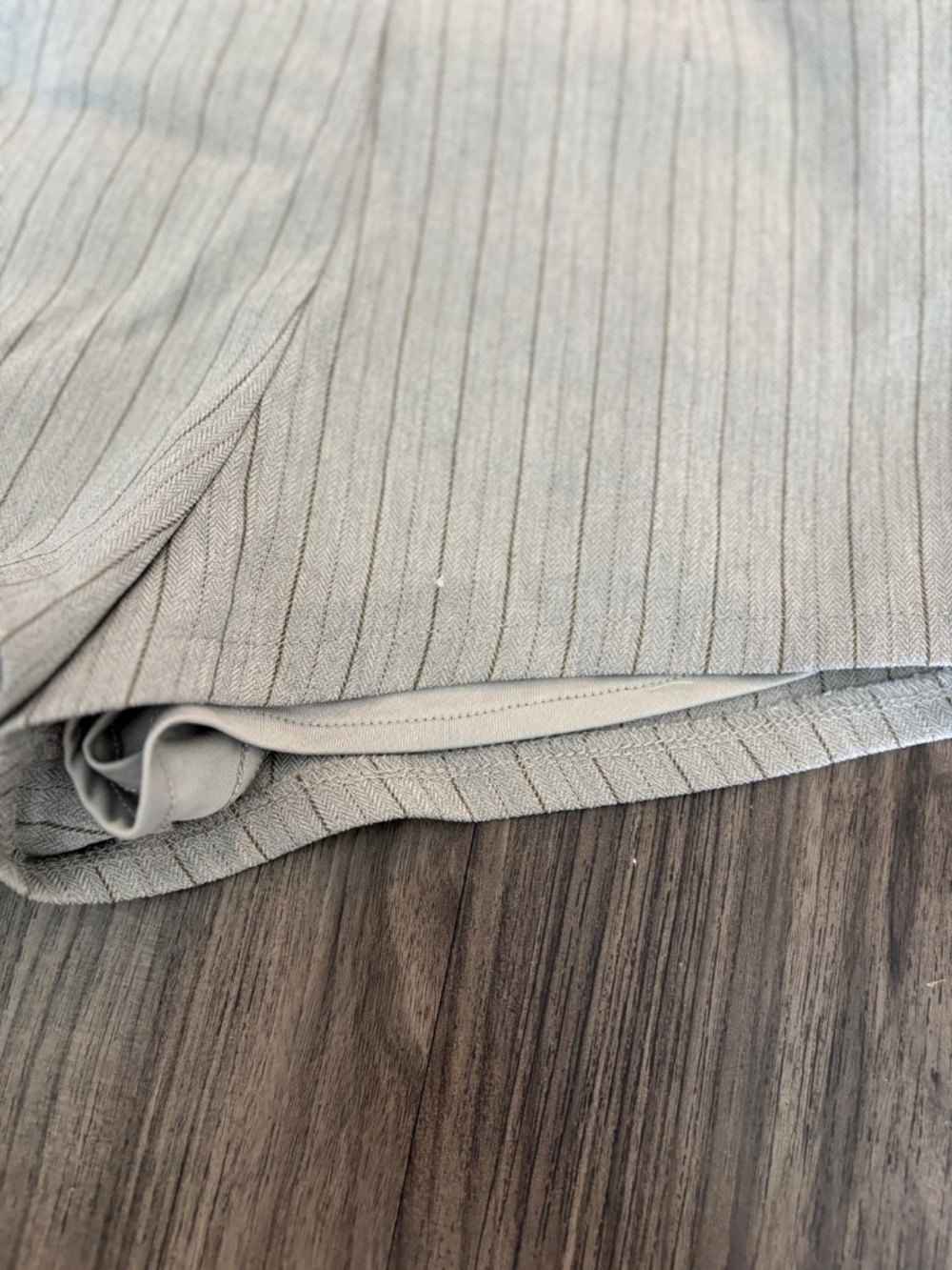 Lioness Chloe Shorts ASH STRIPE Grey Pinstripe Mini Micro Short - Picture 14 of 14